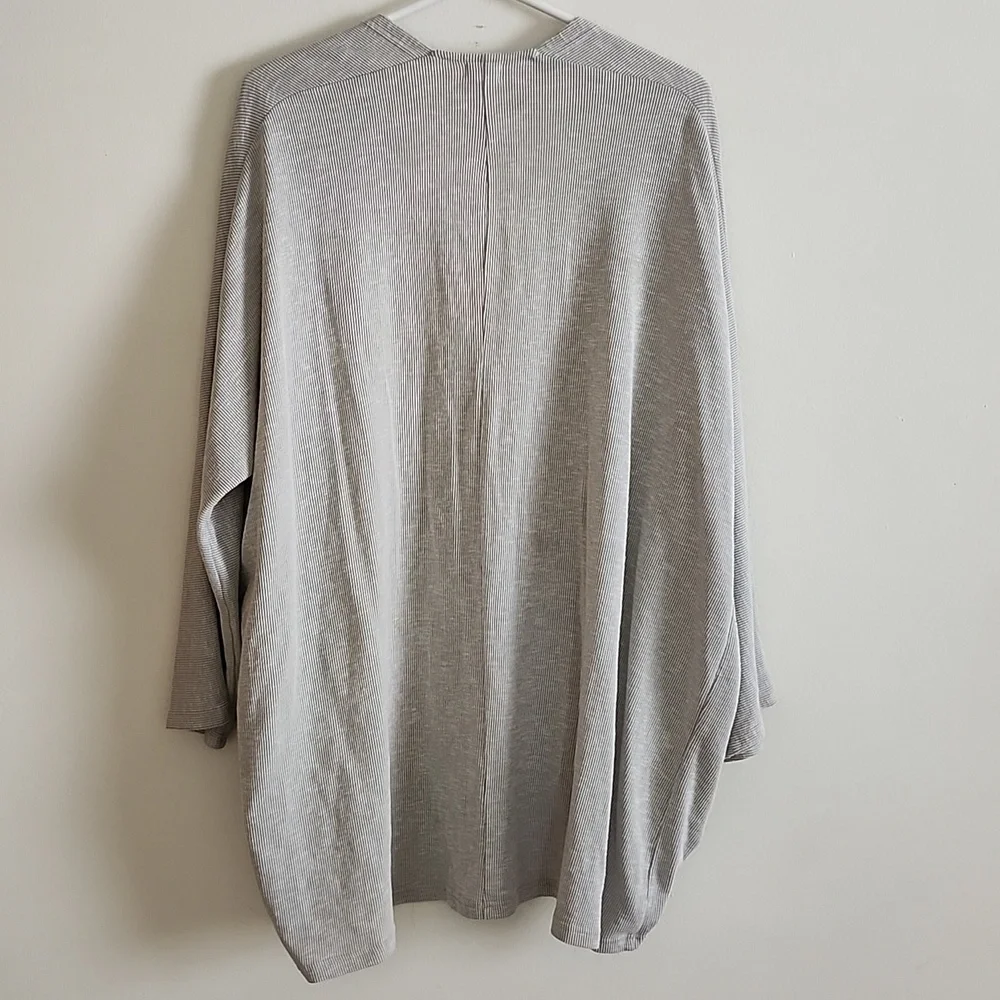 DONNI Light Gray Women's Cardigan Sweater, Lightweight, Pockets OS